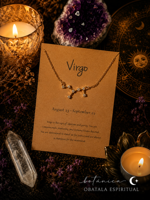 Virgo Zodiac Necklace – Purity, Balance & Healing Energy