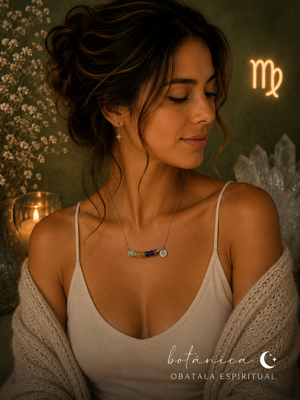 Virgo Zodiac Crystal Necklace – Unisex Natural Stone Energy Necklace for Clarity, Healing & Protection