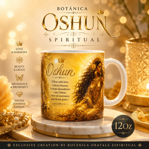 Blessed Orisha Spiritual Mug Collection – 12 oz | Obatalá, Oshun, Elegguá, Orula, Oyá, Yemayá & Shango
