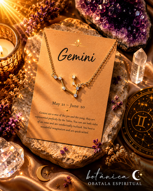 Gemini Zodiac Necklace – Communication, Clarity & Dual Energy