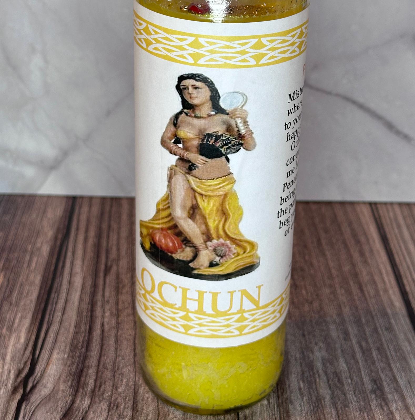Oshun Plain Candle – Invite Light, Love & Prosperity