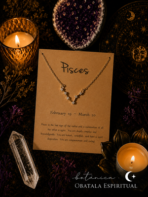 Pisces Zodiac Necklace – Intuition, Dreams & Spiritual Protection Energy