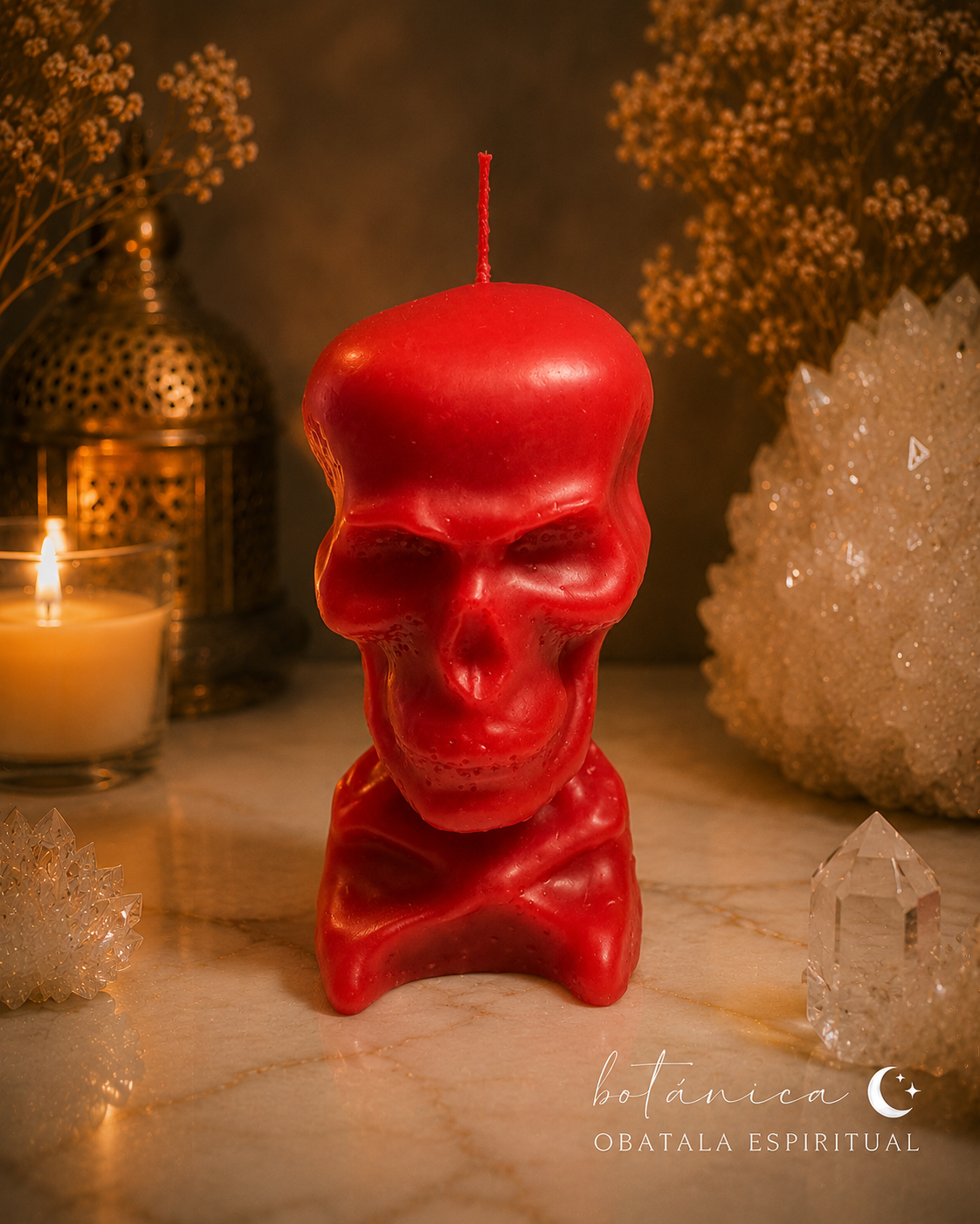 Red Skull Candle – Spiritual Power for Protection & Influence