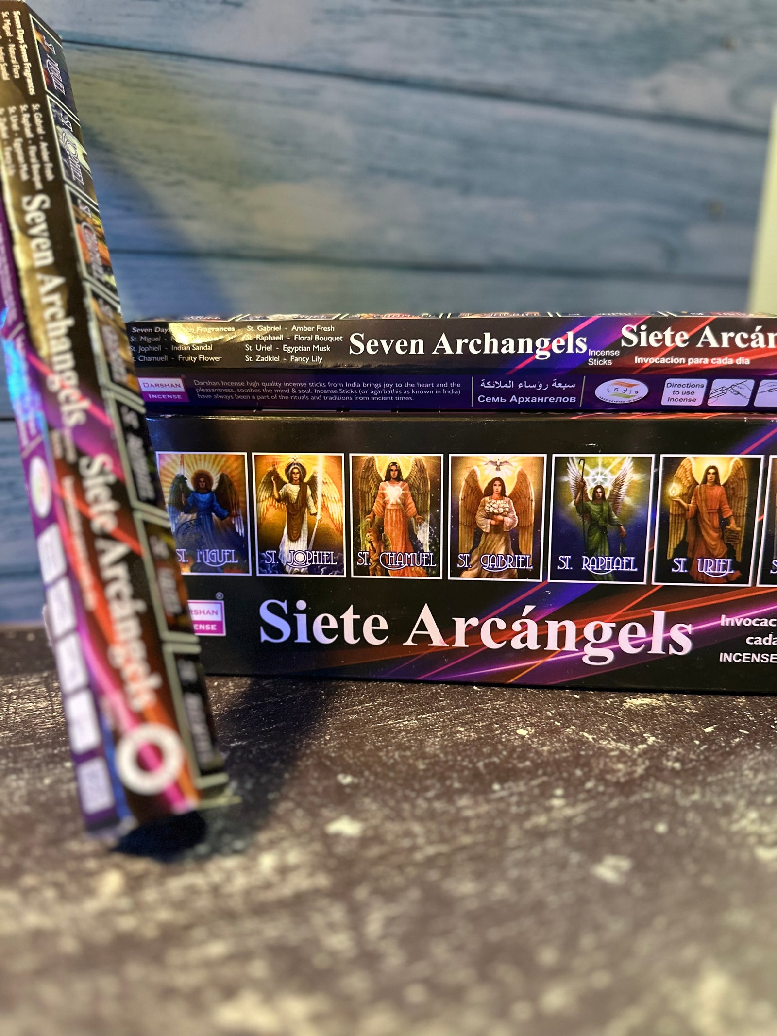 Hexagonal Box of 7 Archangels Incense Sticks – Divine Protection & Harmony
