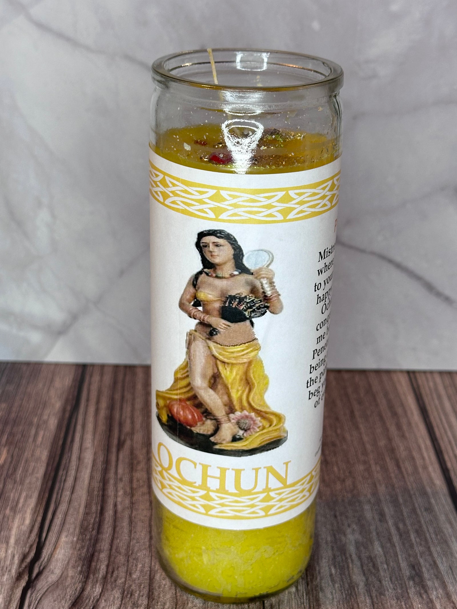 Prepared Candle of Oshun – Love, Prosperity & Sweet Blessings
