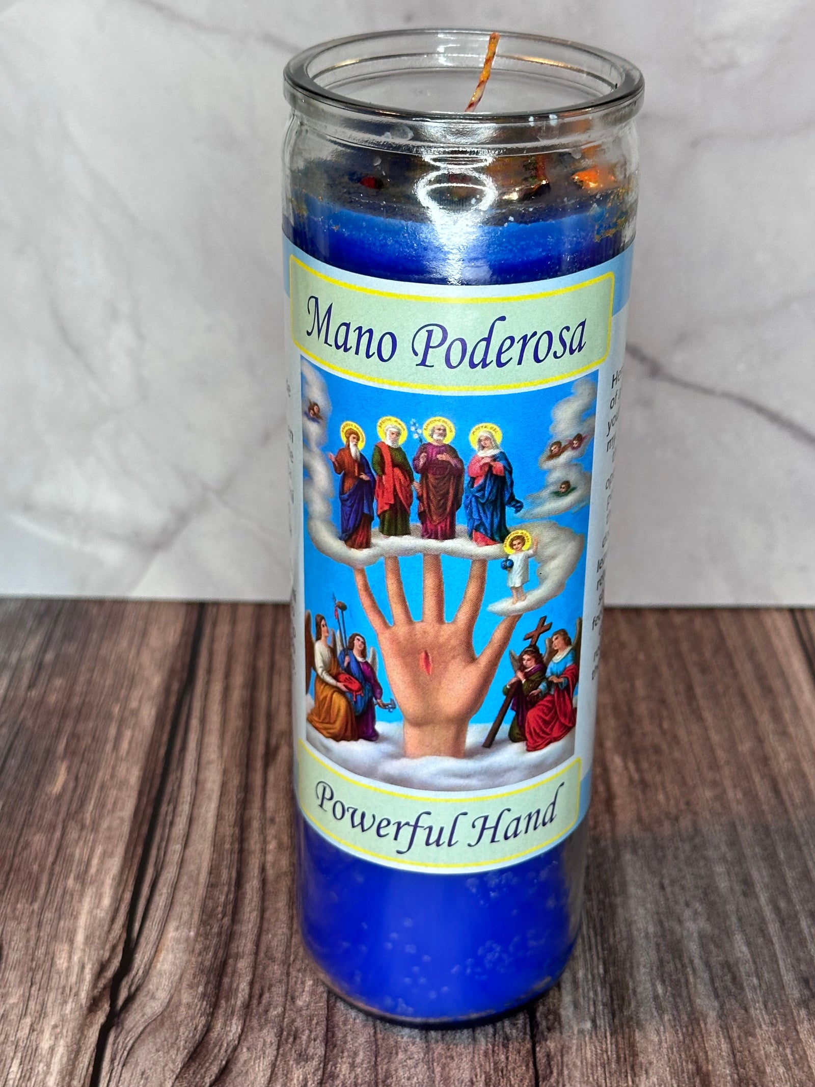 Prepared Candle of La Mano Poderosa – Strength, Healing & Protection