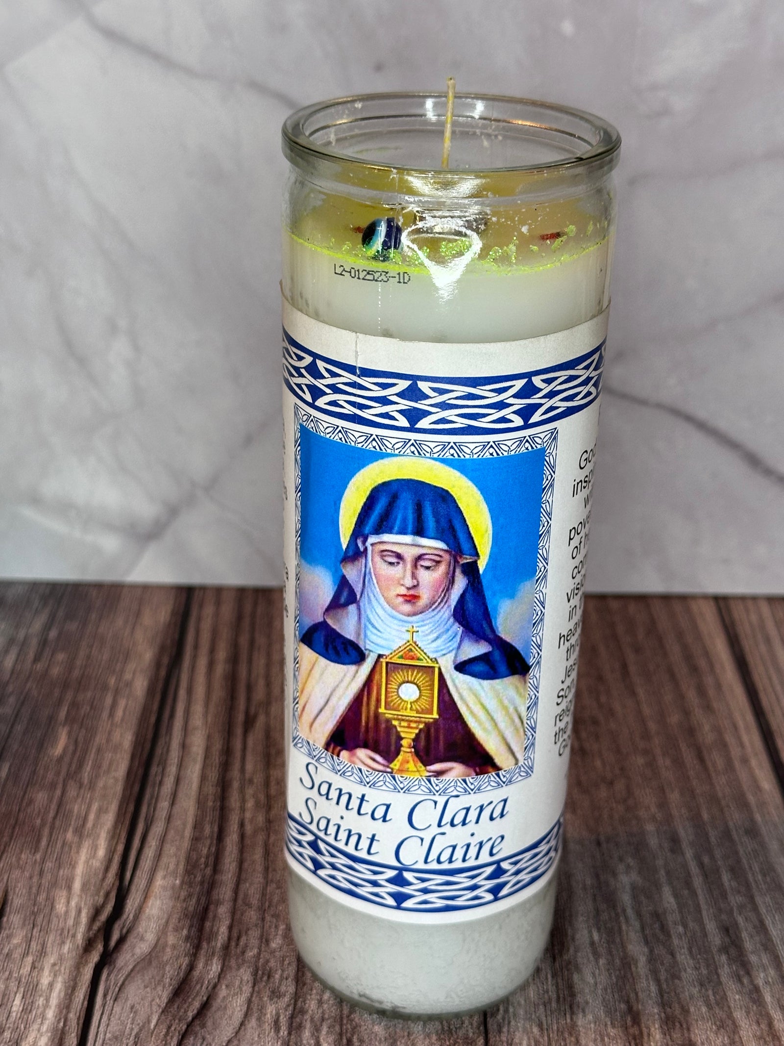 Prepared Candle of Santa Clara – Clarity, Peace & Guidance