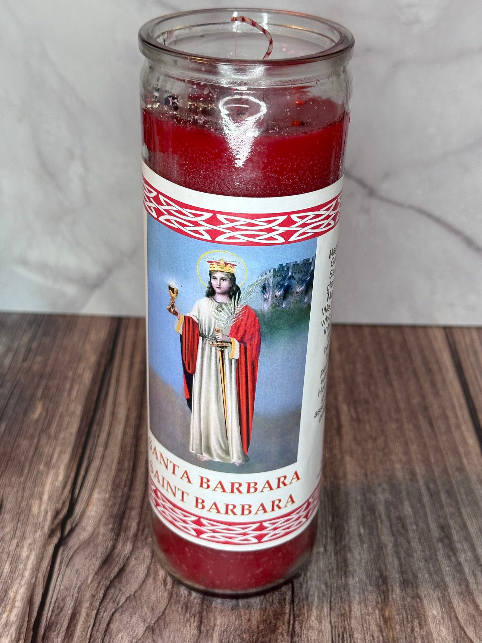 Prepared Candle of Santa Bárbara – Protection & Divine Strength