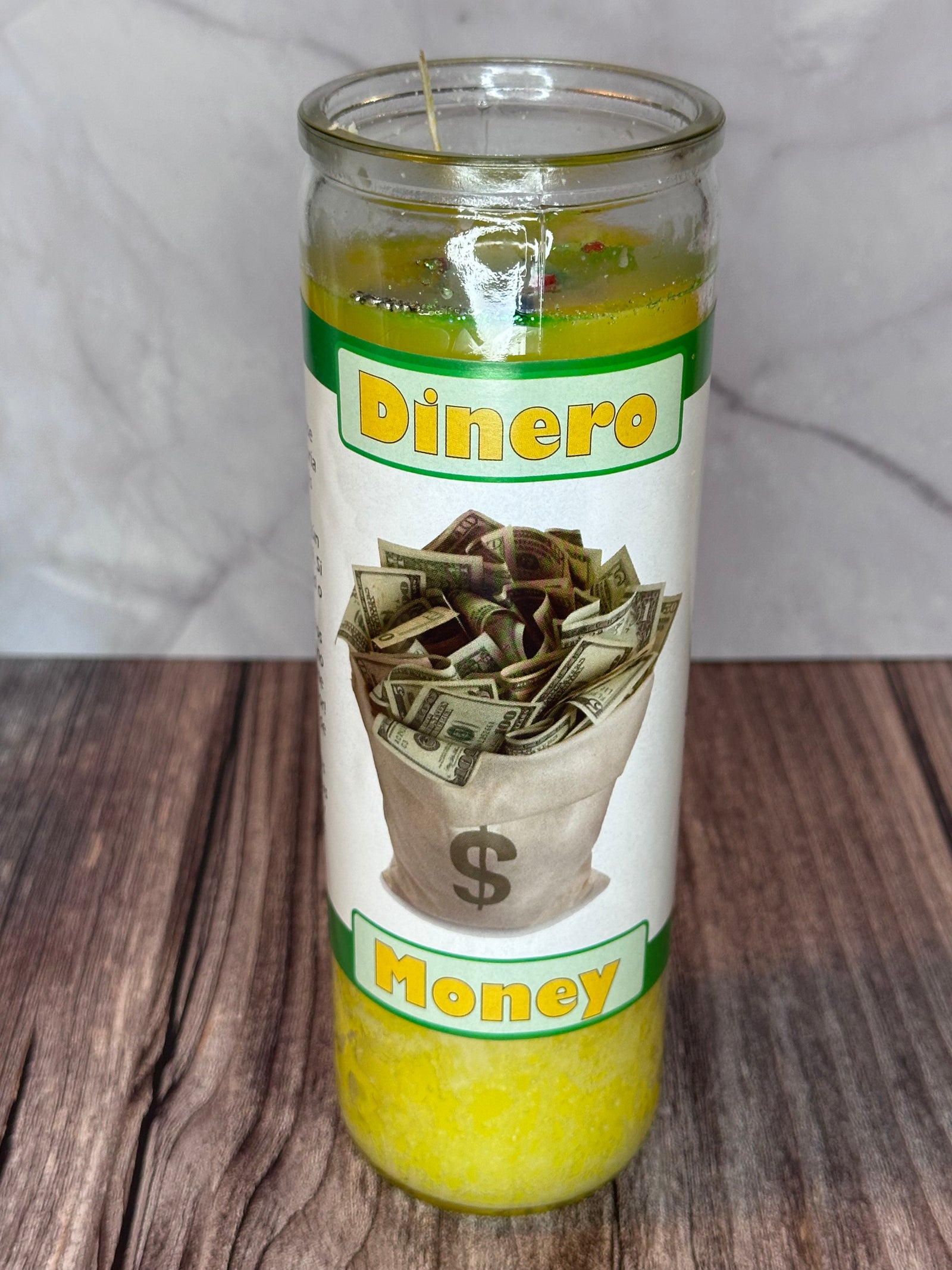Prepared Money Candle – Attract Wealth & Financial Prosperity