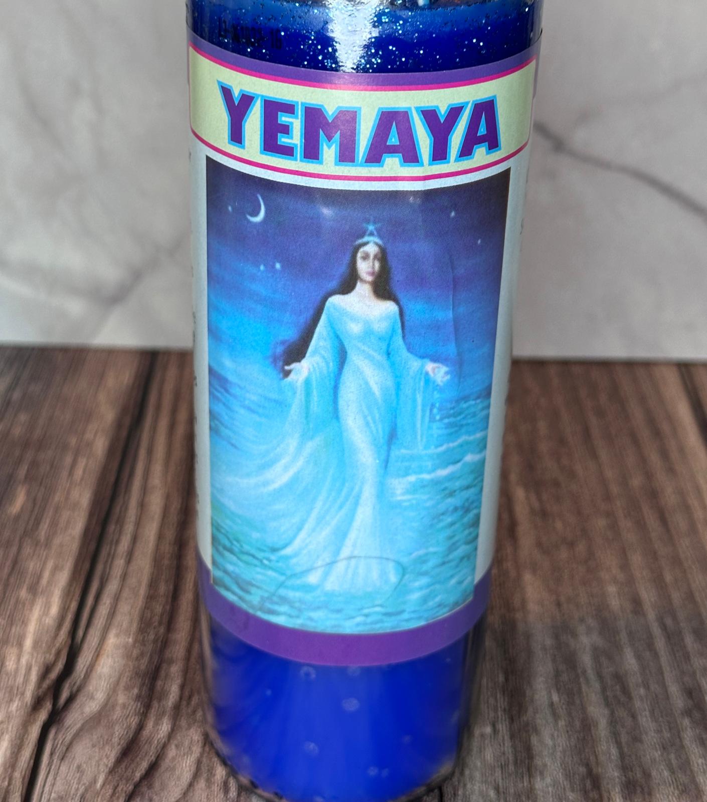 Yemaya 7-Day Blue Plain Candle – Ocean Peace, Healing & Divine Protection