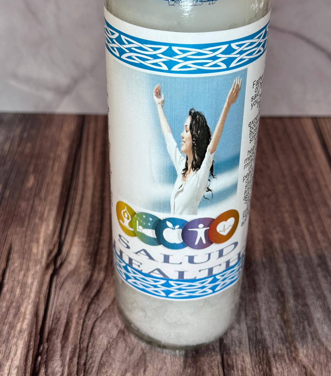 White Plain Candle for Health – Light for Healing & Inner Peace