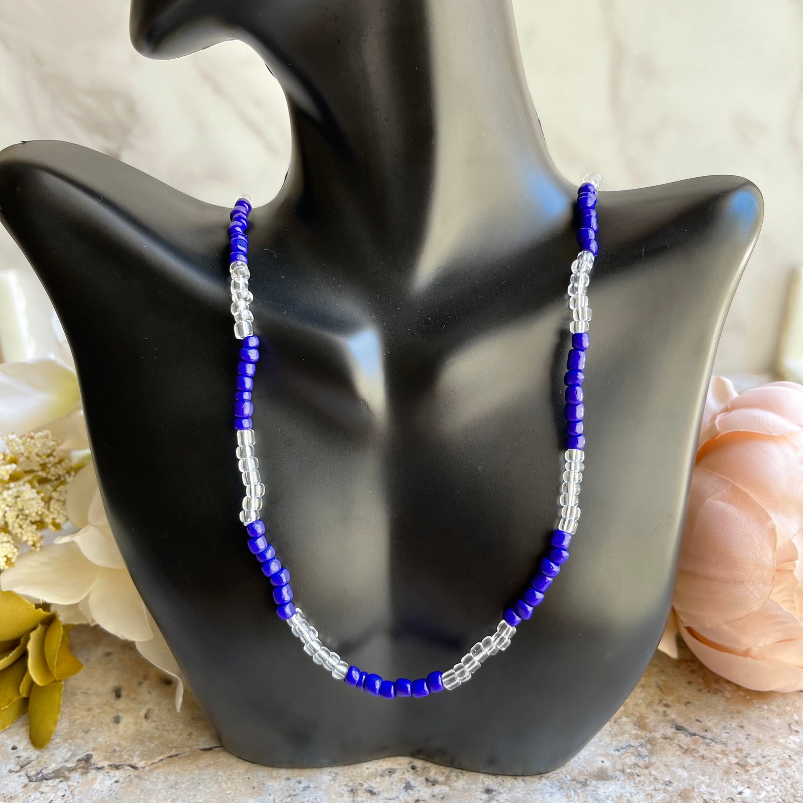 Yemayá Beads – Sacred Blue & White Elekes for Oceanic Protection