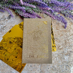 The Fool- Gold Plated Tarot Card Deck