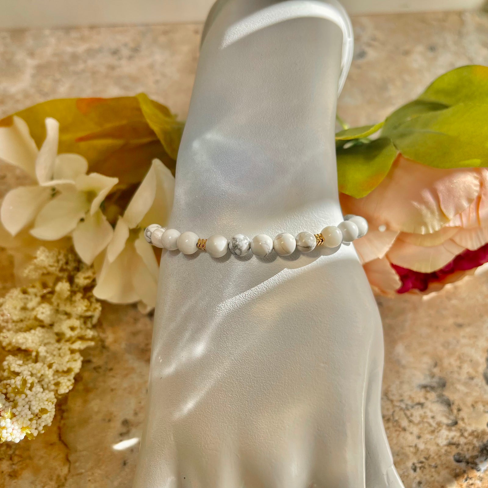 Howlite Adjustable Bracelet – Embrace Calm and Clarity
