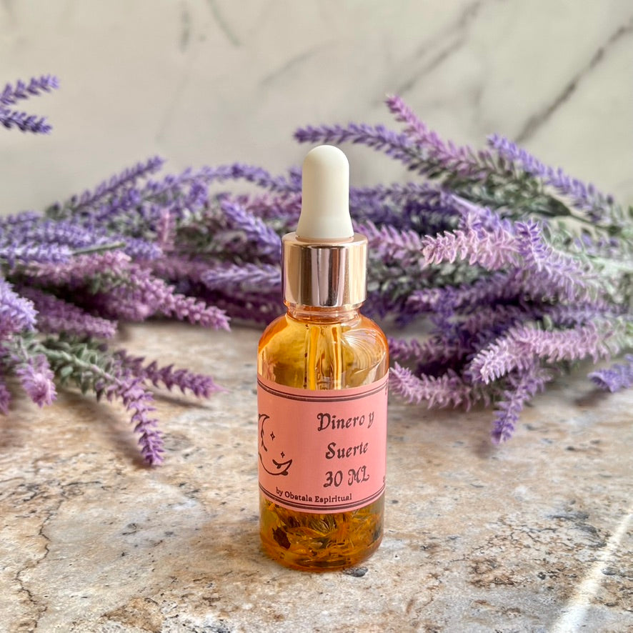 Money & Luck – Handmade Spiritual Oil for Wealth & Prosperity