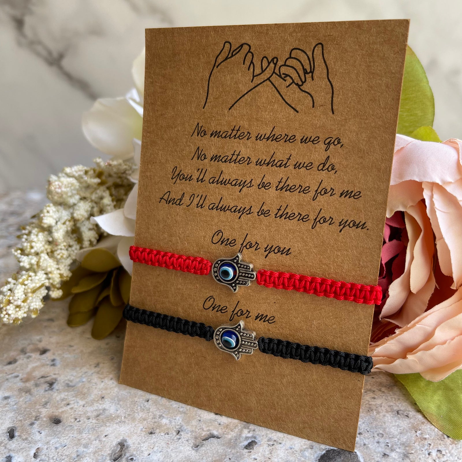 Hamsa & Evil Eye Protection Bracelets – Spiritual Style & Shield Set