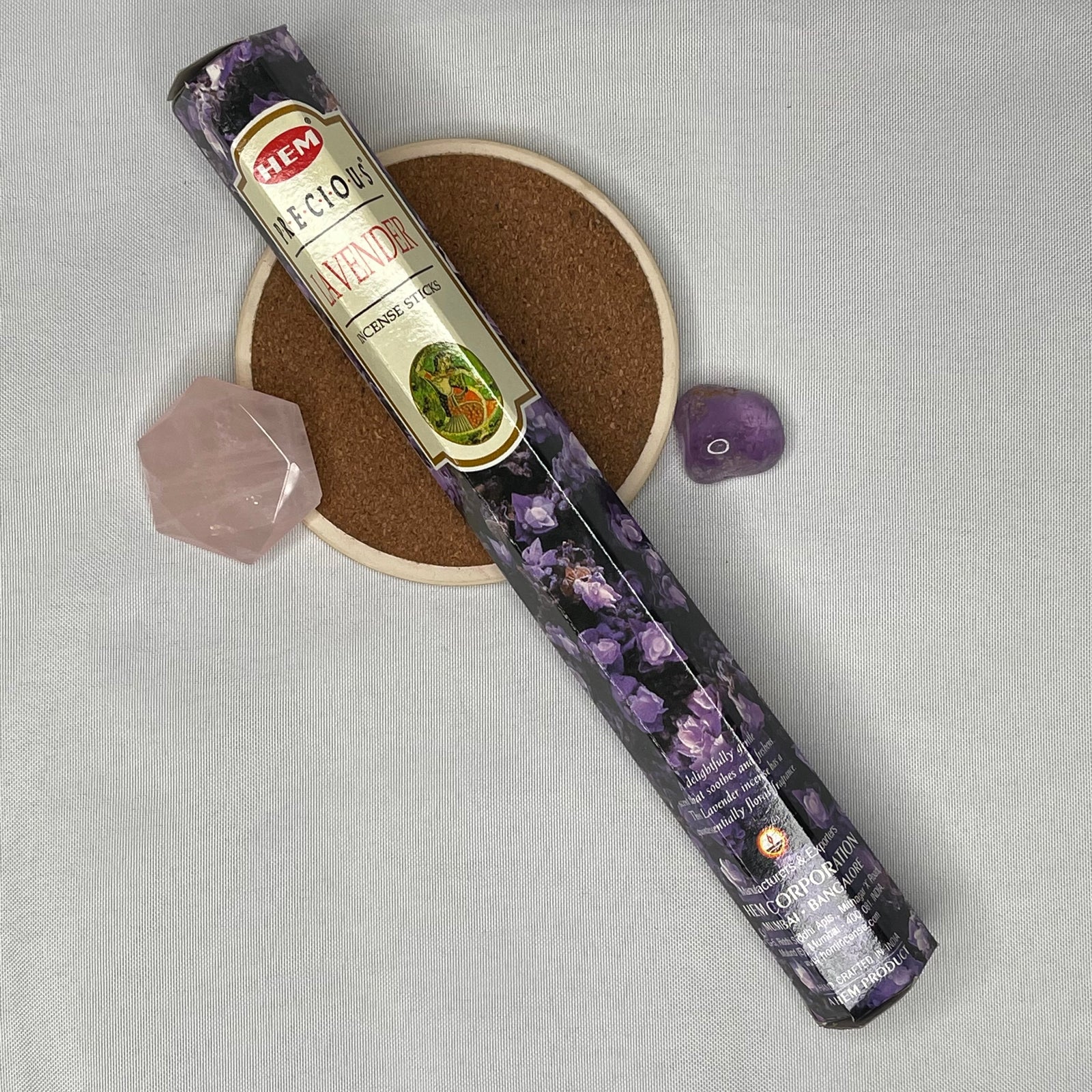 Lavender Incense – Calm Your Spirit, Cleanse Your Energy (Hexagonal Box)